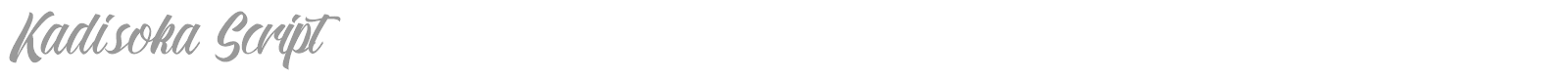 Kadisoka Script font preview